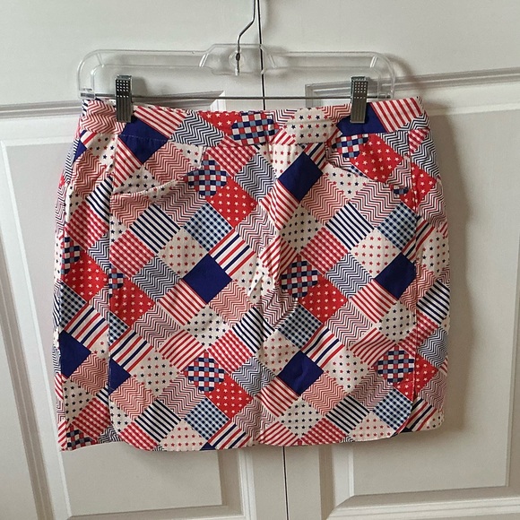 Kate Park Women's Patriotic Athletic Skort Skirt - Picture 2 of 12